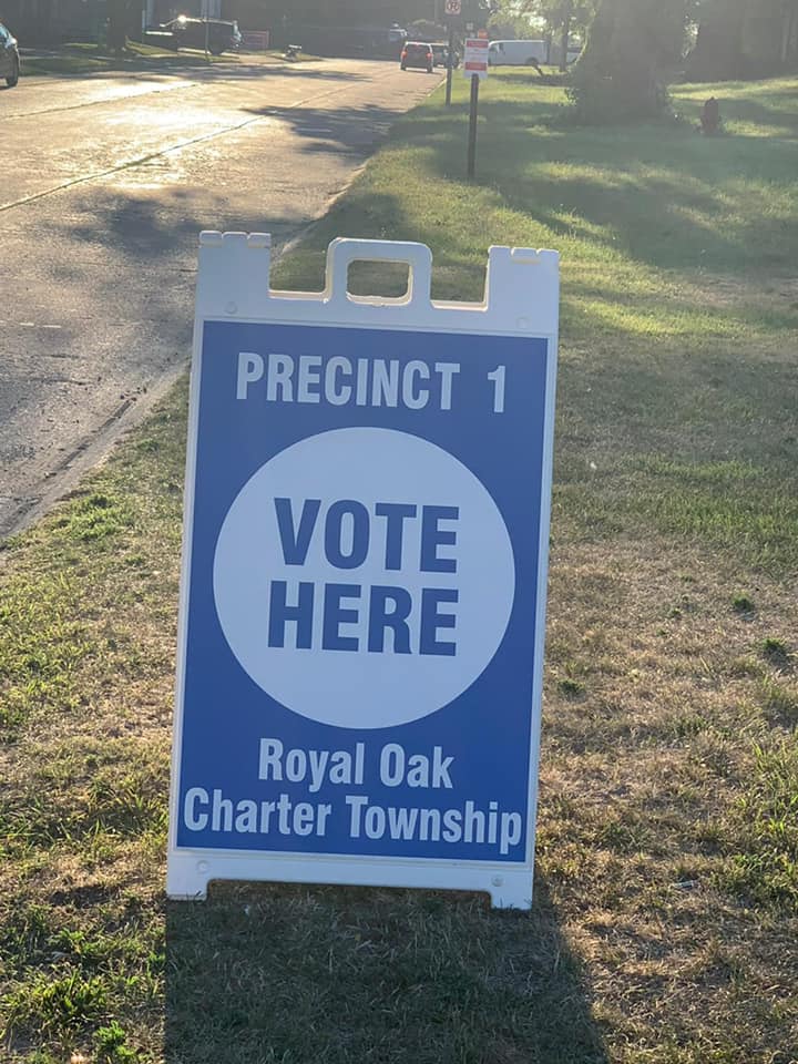 Vote Here Sign