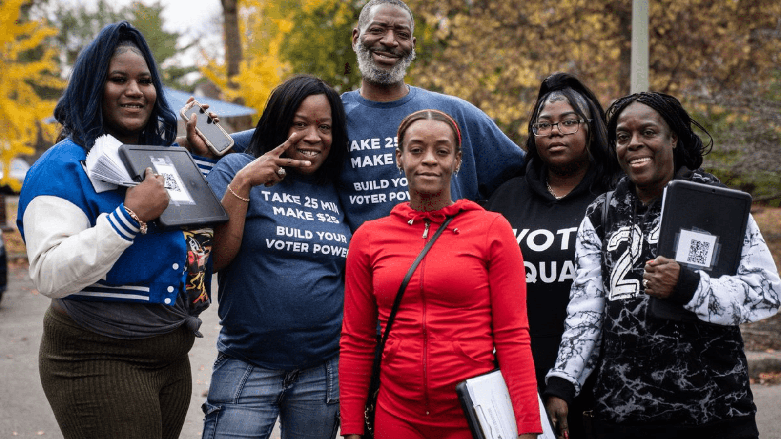 DeLoach Family canvasses in Ohio to encourage community members to vote.