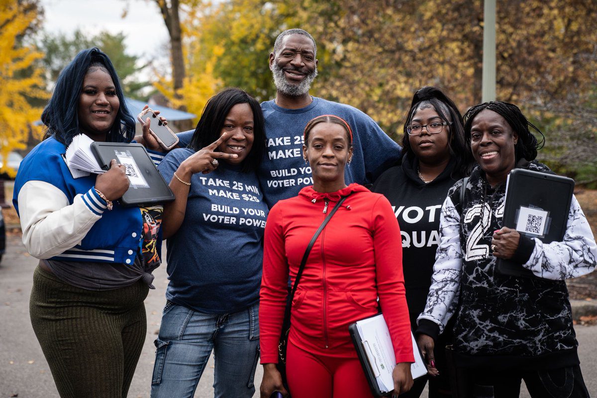 DeLoach Family canvasses in Ohio to encourage community members to vote.