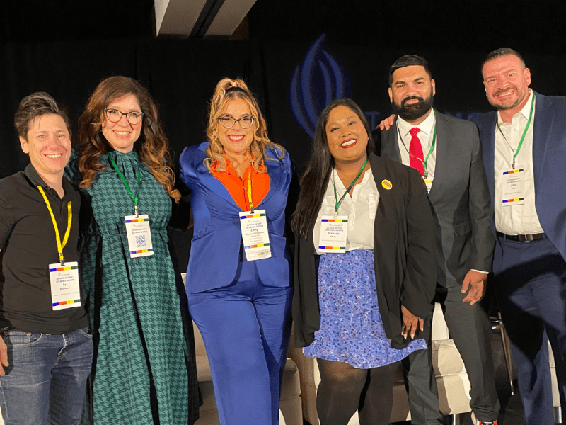 Powerful advocates in Nevada together after a panel presentation.