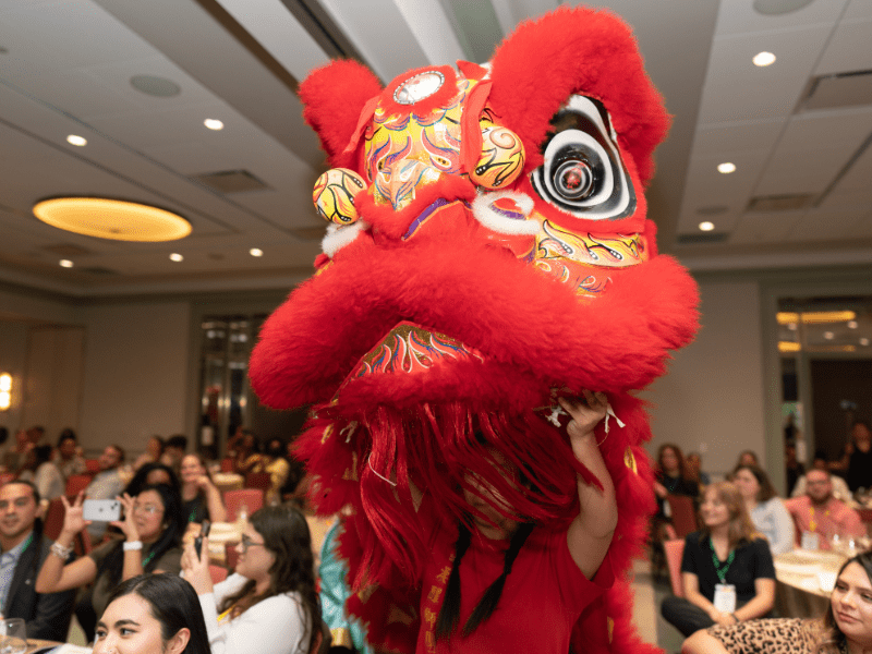 Dragon dance at the opening night of the convening.