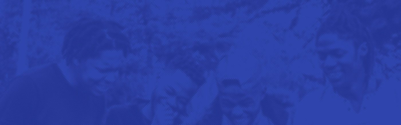 blue background with smiling faces