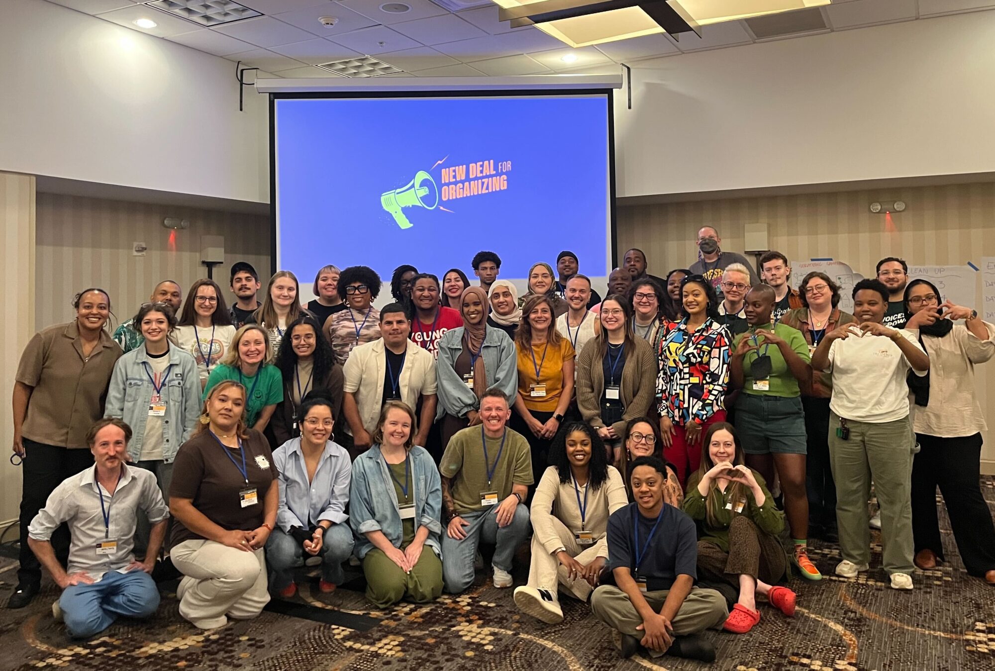 Trainers and attendees at the New Deal for Organizing training program in Columbus, OH